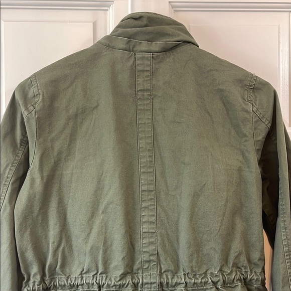 Market & Spruce Olive Green Lightweight Spring Utility Jacket - Size Small - Picture 9 of 15